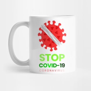 Stop novel coronavirus, quarantine, corona, virus, pandemic, covid 19, covid19, social distancing,  stay home, covid, social distance, no virus Mug